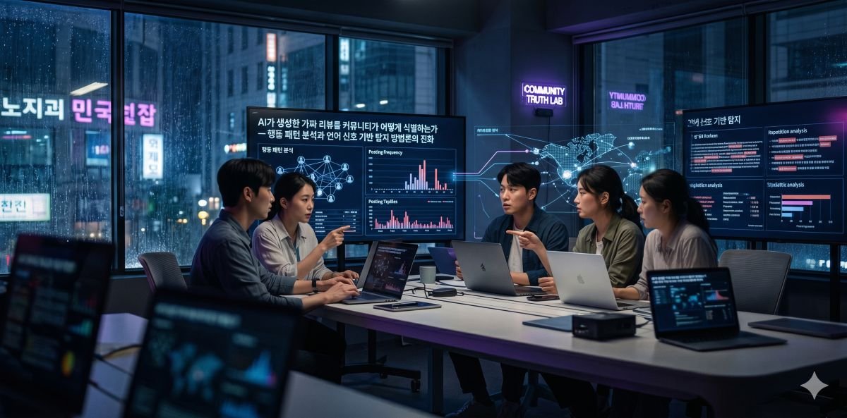 AI가 생성한 가짜 리뷰를 커뮤니티가 어떻게 식별하는가 — 행동 패턴 분석과 언어 신호 기반 탐지 방법론의 진화